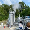 大林組の地熱発電を利用したグリーン水素の実証プラント（大分県玖珠郡九重町）。21年7月のS耐オートポリス戦ではここで製造した水素が供給された