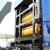 FC大型トラックの高圧水素タンク（23年5月）