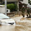 水没した車