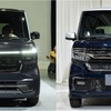 ホンダ N-BOX カスタム 新型（左）と現行型（右）