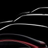 メルセデスベンツの新型EV。手前は『コンセプトCLAクラス』。続いて『CLAシューティングブレーク』、『GLB』、『GLA』の各次期型の可能性も