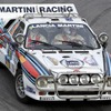 2022年ポルトガルラリーでデモランするランチア・ラリー037・1985年サファリラリー仕様