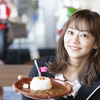 「甘味が口の中に広がります！」看板メニューの「85カレー」は指出さんもお気に入りに。