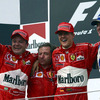 【F1ハンガリーGP決勝】バリケロが今季2勝目……シューマッハ従えて