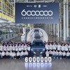 BYDの中国工場からラインオフした600万台目の新エネルギー車