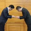 左：ナイルの大谷昌史執行役員社長補佐、右：熊本県 東京事務所の三牧芳浩所長