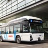 藤沢工場構内を循環するエルガEV