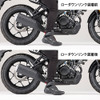 ローダウンリンク XSR125の足つき比較