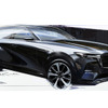 マツダ CX-80 のデザインスケッチ