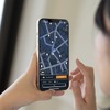 目的地までのルートが表示されているあしらせの画面