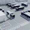 SCiB搭載バスとパンタグラフ式充電器導入イメージ