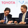 小川TMNA CEO（左）、JoeBen Bevirt, founder and CEO, Joby Aviation CEO（右）