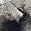 白鳥橋掛け替え工事で現れた都電遺構