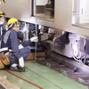 都営地下鉄異常時総合訓練：脱線した車両の復旧