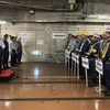 都営地下鉄異常時総合訓練：開会式で横山次長（壇上）による訓示