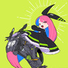装甲弐輪試作機「駆動125」擬人化キャラクター（illust：いわこ脳）