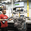 「V2」エンジンは、すでに生産ラインが完成していた。今後、このエンジンがいかに多くのバイクに投入されるかを物語っている。