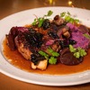 鹿肉のステックアッシェ/紫芋と森のキノコの香り