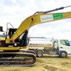 出光興産のバイオ燃料を使用した建設機械
