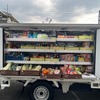 トヨタ・コニック・プロが開発した「このまち市場専用車両」を使用した移動スーパーの実証実験