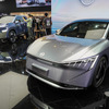 日産が北京モーターショー2024で中国専用車として発表したエヴォ・コンセプト（手前）とエラ・コンセプト（奥）参考画像