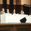 向かって左から高橋、加藤、藤井、片山、藤森の各氏