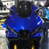 ヤマハ発動機が東京オートサロン2025でサプライズ公開した新型バイク。写真はYZF-R3 2025年モデル。