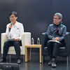 SUBARU Team SDA Engineering代表 本井雅人氏（左）、マツダ MAZDA SPIRIT RACING代表 前田育男氏（右）