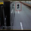 トラックの横をすり抜ける自転車の状況もサイドカメラで捉えることができている