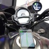 二輪車にナビ用ディスプレイやドライブレコーダーを装着したデモカー
