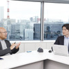 パナソニック エレクトリックワークス社 エネルギー・IoTソリューションセンター 山本悠斗氏（右）とインタビュアーの会田肇氏（左）