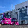 世界初のレベル4自動運転EVバス「2台同時運行」、茨城県常陸太田市で運行開始