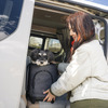 広く開けられるスライドドアなので愛犬の乗り降りも非常にやりやすい