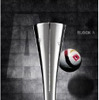 8つのロゴを刻んだトロフィ…アウディ100周年 サッカー