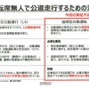 運転席無人で公道走行するための法規