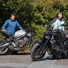 丸山浩（左）とまあさ（右）がホンダ Eクラッチとヤマハ Y-AMTの魅力を試乗＆解説