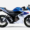 スズキ ジクサーSF250（トリトンブルーメタリック／パールグレッシャーホワイト）