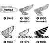 歴代6種類から選択可能ホンダウイングマーク