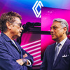 ジャン＝ミシェル・ジャール氏（左）とルノーグループのルカ・デメオCEO