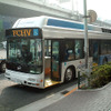 【東京ショー2002出品車】トヨタ『FCHV-BUS2』、公道試乗会でアクシデント