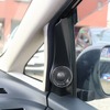 ドアミラー裏のパネルを加工してツイーターをビルトイン取り付けしている。ユニットにはブラムのシグネチャーをチョイス。
