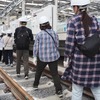 施設見学会レールウォーク。新宿線下り線（画面左奥が所沢方面）