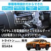 ワイヤレス充電機能付きスマホホルダー＋USB電源ユニットセット［BSA84］