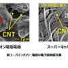 バインダフリー電極の電子顕微鏡写真