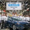 スバル唯一の海外工場、米SIAが生産600万台達成…今秋生産終了の『レガシィ』ラインオフ