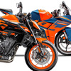 KTM 890 DUKE GP 2023年モデルとRC 390 2022年モデル