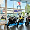 新たに新型バイクレンタルサービスを開始したスズキワールド守山(愛知県名古屋市)