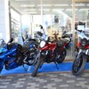 新たに新型バイクレンタルサービスを開始したスズキワールド千里(大阪府吹田市)