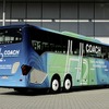 セトラブランド初となる水素燃料電池駆動の観光バス「H2コーチ」のテスト車両