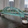 旧晴海鉄道橋（晴海側から豊洲側を望む）